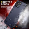 thumbnail image 2 of Funda para iPhone 14, doble capa de protección, a prueba de golpes, protección para pantalla y cámara., 2 of 5