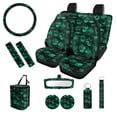thumbnail image 5 of JOAIFO Car Seat Covers Full Set Car Inetrior Accessories Sets for Women Men Waterproof Vehicle Seat Protection Covers, Skull Green, 5 of 5