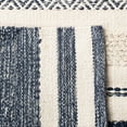 thumbnail image 6 of SAFAVIEH Striped Kilim Cailyn Striped Cotton Area Rug, Ivory/Navy, 4' x 6', 6 of 10