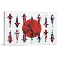 thumbnail image 1 of ARTCANVAS Red Orange Koi Carp Fish Japan Flag Canvas Art Print - Size: 60" x 40" (1.50" Deep) (3-Piece), 1 of 9