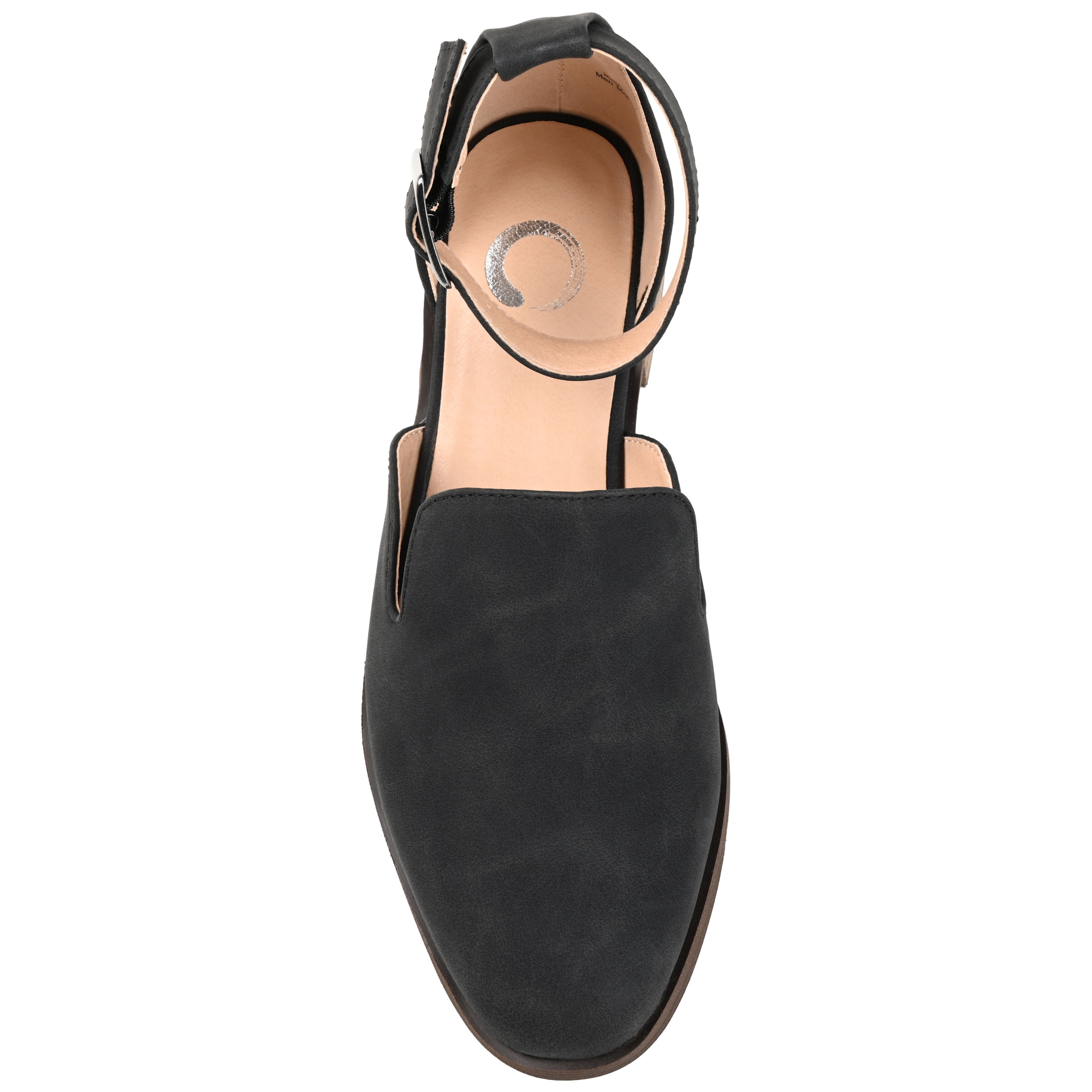 Journee Womens Loreta Buckle Square Toe Loafer Flats, Widths Available