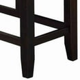 thumbnail image 3 of Tufted High Bench With Tapered Legs Silver and Brown, 3 of 5
