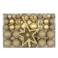 thumbnail image 1 of SGACAI Juego de adornos navideños de bolas irrompibles para decoración de árbol de Navidad, coloridos adornos navideños, 1 of 7