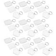 thumbnail image 2 of Chidian 60pcs Clear Acrylic Photo Keychain Blank Picture Frame Keychain DIY Key Ring, 2 of 11