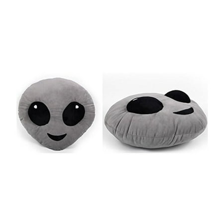 Novelty Home Decor Top Trenz Inc Mojicon Grey Alien Emoji Plush
