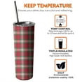 thumbnail image 6 of 20oz Red and Green Christmas Plaid Pattern Skinny Tumblers Stainless Steel Tumbler with Lid and Straw,Vacuum Insulated Double Wall Travel Tumbler Cups with Cleaning Brush for Coffee,Tea, 6 of 6