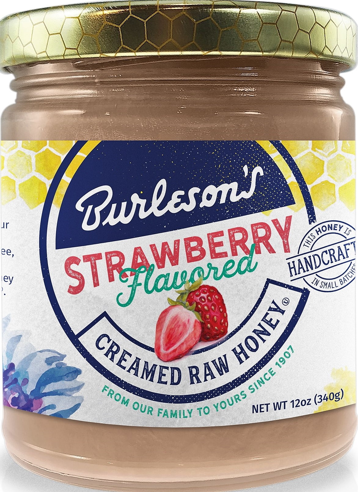 Burlesons Strawberry Creamed Honey