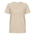 thumbnail image 4 of Summer Savings Clearance! Ecqkame Men's T-Shirts Men Print Round Neck Casual Fashion Short Sleeve Round-Neck T-Shirts Blouses T-Shirts for Men Khaki B L, 4 of 4