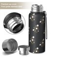 thumbnail image 2 of Floral 20oz Stainless Steel Thermal Bottle with Tea Filter and Cup Lid, Vacuum Insulated Coffee Mug with 316L Inner Liner, Leakproof Travel Thermos for Office,Thanksgiving,Christmas, Spring,Flower, 2 of 6