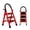red, variant on Takira Step Ladders,Adult 3 Step Folding Ladder with Padded Handrail,Metal Portable Ladder.Red