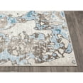 thumbnail image 2 of Abani Arto Collection Teal Cream 5' x 8' Abstract Modern Area Rug, 2 of 5