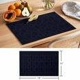 thumbnail image 6 of Abstrac Plant Placemats Set of 12, Black Blue Flower Ethnic Style Non-Slip Place Mats Washable Table Mats for Kitchen Dining Table Decorations Indoor/Outdoor, 6 of 9