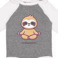 thumbnail image 4 of Inktastic Meditating Sloth Boys or Girls Long Sleeve Baby Bodysuit, 4 of 5