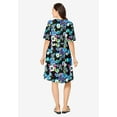 thumbnail image 2 of Woman Within Plus Size Button-Front Short Essential Dress, 2 of 3