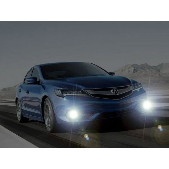 Blue LED Angel Eye Halo Fog Lights Lamps for 2016 2017 2018 Acura ILX