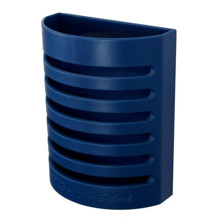 Tools for School Magnetic Pencil Holder for Locker, Refrigerator and Office Cabinets, Blue