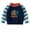 Dark Blue, variant on SERTG Kids Soft Knit Sweater with Cute Print Stripe Fall Winter Round Neck Gender Pullover Comfortable Tops for Children 1-5 Years(Pink#2,18 Months)