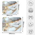 thumbnail image 2 of Ryvnso White Gold Marble Dish Drying Mat for Kitchen Countertop 16x18 Small Dish Pad Drainer Rack Dish Sink Mats, 2 of 7