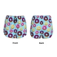 thumbnail image 5 of Picia Donuts Pattern Women's 2 in 1 Athletic Running Shorts High Waisted Workout Casual Gym Sweat Shorts with Comfy Liner Zipper Pockets-Large, 5 of 9