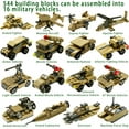thumbnail image 2 of Lavinya STEM Building Toys Set, Creative Army Toys for 6 7 8 9 10 Year Old Boy Kids Gifts, with 544 PCS Military Vehicles Model Blocks Toy and 20 Little Toy Soldiers, 16 in 1 Building Bricks Army Tank, 2 of 8