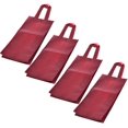 thumbnail image 2 of FFIY 4 Pack Non-Tissé 2 Bouteilles Porte-Sac Cabas de Vin, Sac Cadeau Réutilisable - Noir, 2 of 2