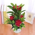 thumbnail image 6 of Mosey Potted Flower,Artificial Fake Lotus Flower Potted Plant Bonsai Wedding Party Garden Home Decor, 6 of 6