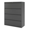 thumbnail image 3 of Hirsh Pro 42 inch Wide 4 Drawer Metal Lateral File Cabinet for Home and Office, Holds Letter, Legal and A4 Hanging Folders, Charcoal, 3 of 6