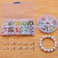 thumbnail image 3 of BUYISI For Diy Jewelry Making Essential 400Pcs Glittering Rhinestone Spacer Beads Set 10 Grids, 3 of 5