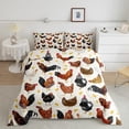 thumbnail image 1 of Chicken Comforter Cute Chicken Pattern Comforter Set for Boys Girls Children 3D Animals Theme Bedding Set Room Decor Full Size Quilt Set, 1 of 5