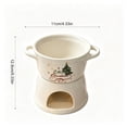 thumbnail image 3 of 6.76oz Ceramic Coffee Mug,Fondue Shape Cup with Candle Warmer, Dessert Cup for Party Kitchen Home Bar, 3 of 6