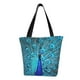 thumbnail image 1 of Balery Beautiful Blue Peacock Bolsa de Hombro con Diseño, Bolsa Grande y Duradera, Bolsa Versátil para Compras, 1 of 6