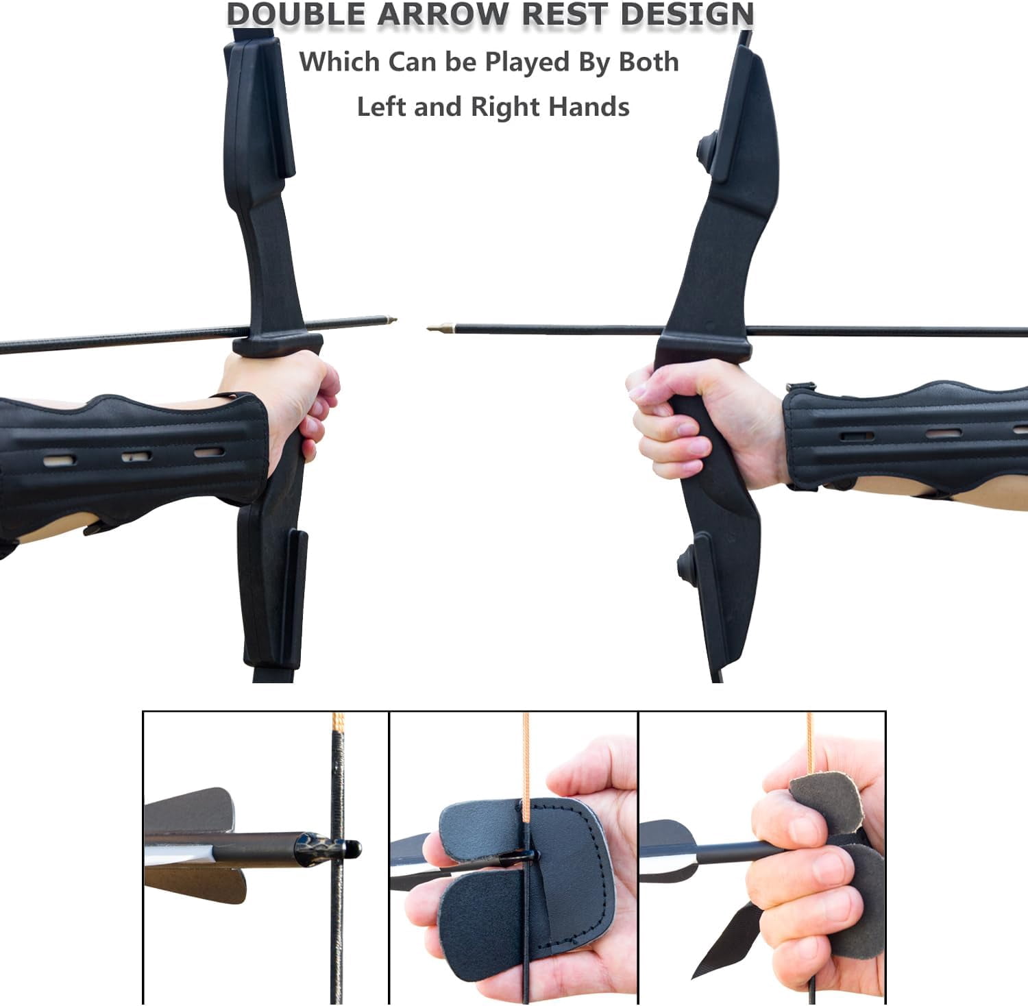 Tongtu Recurve Bow Right and Left Handed,Takedown Bow and Arrows for Adult & Youth Beginner 30lb 40lb Traditional Archery Bows Set with 6pcs Arrows…