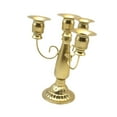 thumbnail image 4 of kowaku 4 Candle Metal Candelabra Elegant Candle Stand 7.28" Height Pillar Candle Holder for Office Festivals Party Wedding Fireplace Gold, 4 of 9