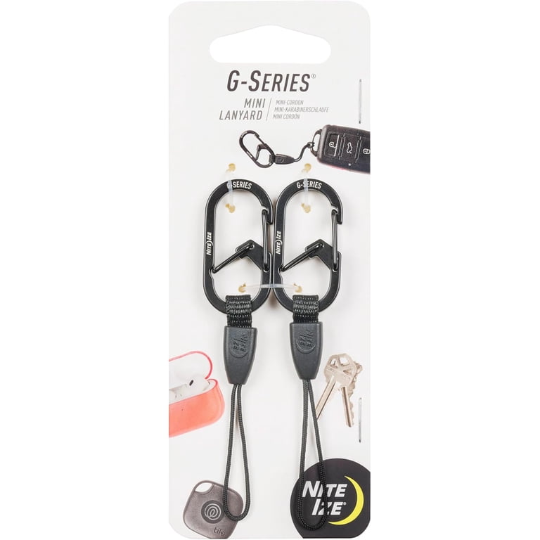 Mii　シグナリープラス2個セット Nite Ize G-Series Mini Lanyard and Stainless Steel Carabiner 2