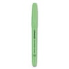 Universal Pocket Clip Highlighter, Chisel Tip, Fluorescent Green Ink, Dozen -UNV08852