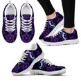 thumbnail image 1 of Zapatillas deportivas de moda de marca de diseño bohemio, zapatos deportivos de golf morados con estampado, zapatillas planas para aficiones/aficiones, zapatillas cómodas, 1 of 6