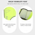 thumbnail image 3 of FUTUREORYY Breathable Material Reflective Vest Cycling Fluorescent Yellow 1Pcs, 3 of 8