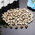 thumbnail image 5 of Tyeign 200-Pack Wooden Hearts & Stars Craft Chips, Unpainted Diy Wood Cutouts for Card Making, Wedding & Holiday Decor, Smooth Surface for Paint & Markers, 200X Decorative Wood Chips, 5 of 8