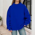 thumbnail image 2 of Kaondbfi Mock Neck Sweatshirt Women Fall Oversized Turtleneck Pullover Fleece Long Sleeve Sweatshirts Tops Womens Essentials Fashion Clothing, 2 of 4