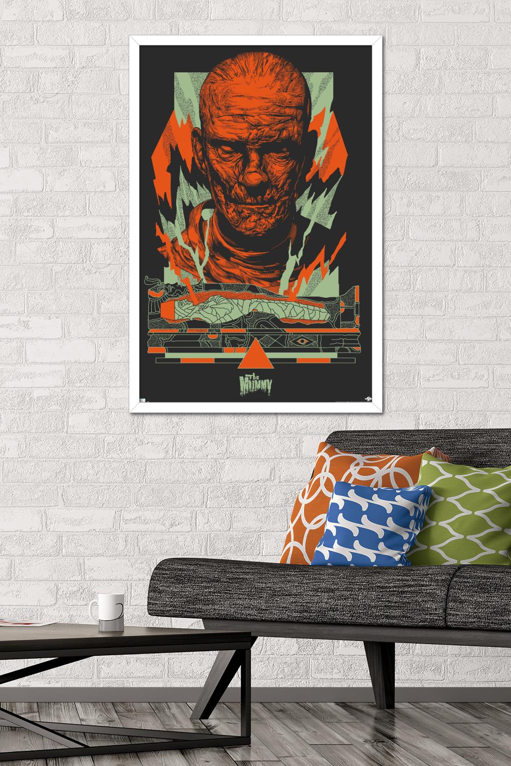 The Mummy - Illustration Wall Poster, 22.375" x 34" Framed