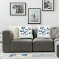 thumbnail image 3 of COMIO 2-Piece Short Plush Pillowcase Set (Universal 1) Navy Blue Botanica Pillowcase White, 3 of 6