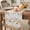 White, Gray, Orange, variant on White Pumpkins Fall Table Runner - 48 Inch Long Thanksgiving Botanical Wooden Vintage Cotton and Linen Blended Dress Scarves Farmhouse Table Runner for Kitchen Dining, Coffee Table, 13" x 48"