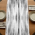 thumbnail image 5 of Table Runners 108 Inches Long Dress Scarves, Black Grey Vintage Farmhouse Coffee/Dining/Kitchen Table Runner for Living Room, Retro Abstract Art 13x108 Inch, 5 of 9