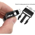 thumbnail image 3 of SGH Pro Quick Side Release Buckles 0.75' Wide Dual Adjustable Clips Snaps No Sewing Heavy Duty Plastic 7 Pack Replacement for Nylon Strap Webbing Survival Paracord Backpack Fanny Pack Waist Strap, 3 of 8