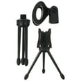 thumbnail image 2 of Black Plastic Microphone Tripod Stand for Home Use with Stable Base and Foldable Design 2Pcs, 2 of 8