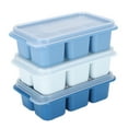thumbnail image 3 of Versatile Silicone Freezer Molds, Easy Ice Release for Ice, Baby Food Storage, Cold Brew Cubes, and More, with Removable Lids and Portion Control, Dishwasher Safe (3Pcs), 3 of 8