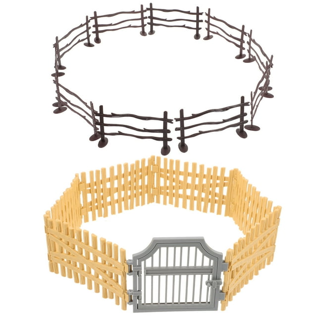 QUMIIRITY 1 Ensemble de Clôture en Plastique pour Décoration Intérieure Design Réaliste