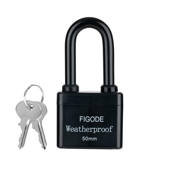 Candado FIGODE® de acero laminado impermeable para exteriores de 5 pines con llave