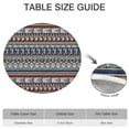 thumbnail image 6 of Easy Clean Boho Tablecloth 44Inch Round Floral, Elastic Hem, Table Cover, Wrinkle Free, 6 of 7