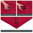 thumbnail image 4 of Sonerlic 10 x 6.5ft Outdoor Patio Rectangular Table Umbrella with Hand Crank and Push Button Tilt for Deck, Poolside and Garden,Red, 4 of 9